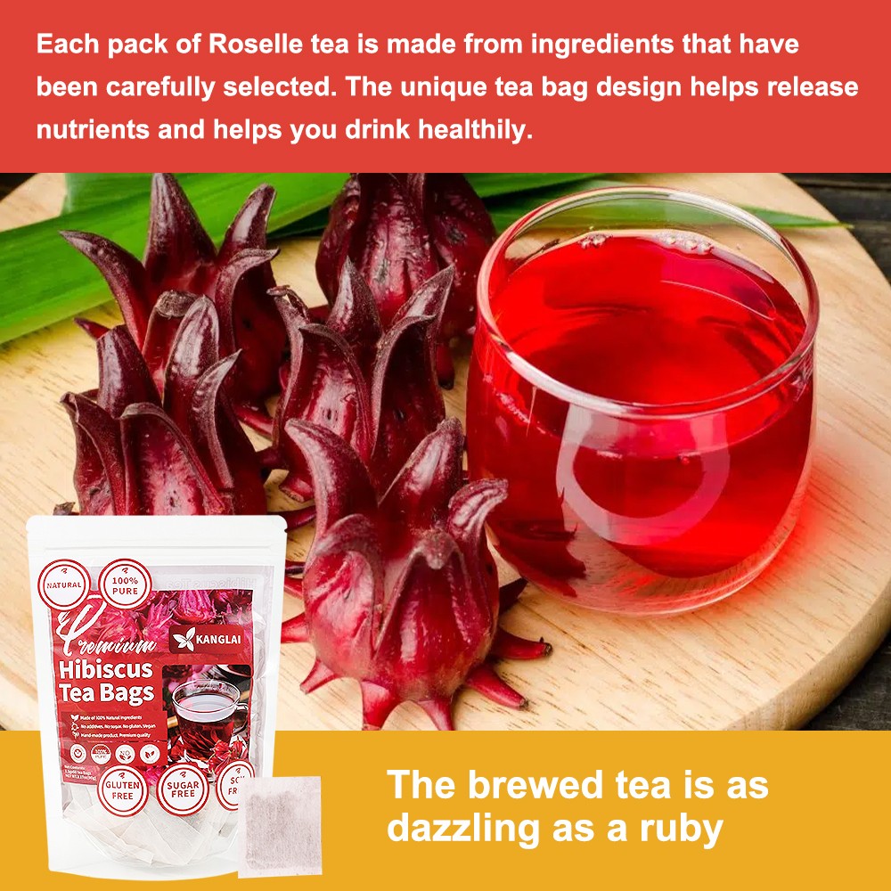 Hibiscus Tea Bags 90 G Improve Physical Fitness Moisturizing And Nourishing