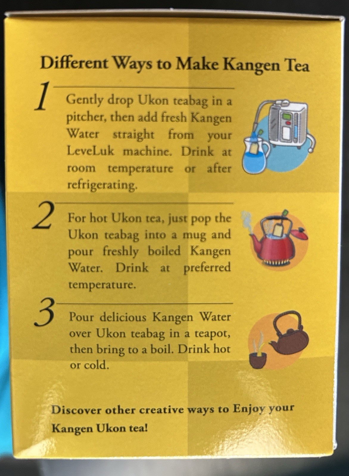 Enagic Kangen Ukon Turmeric Tea 60 Bags, Organic, Sealed