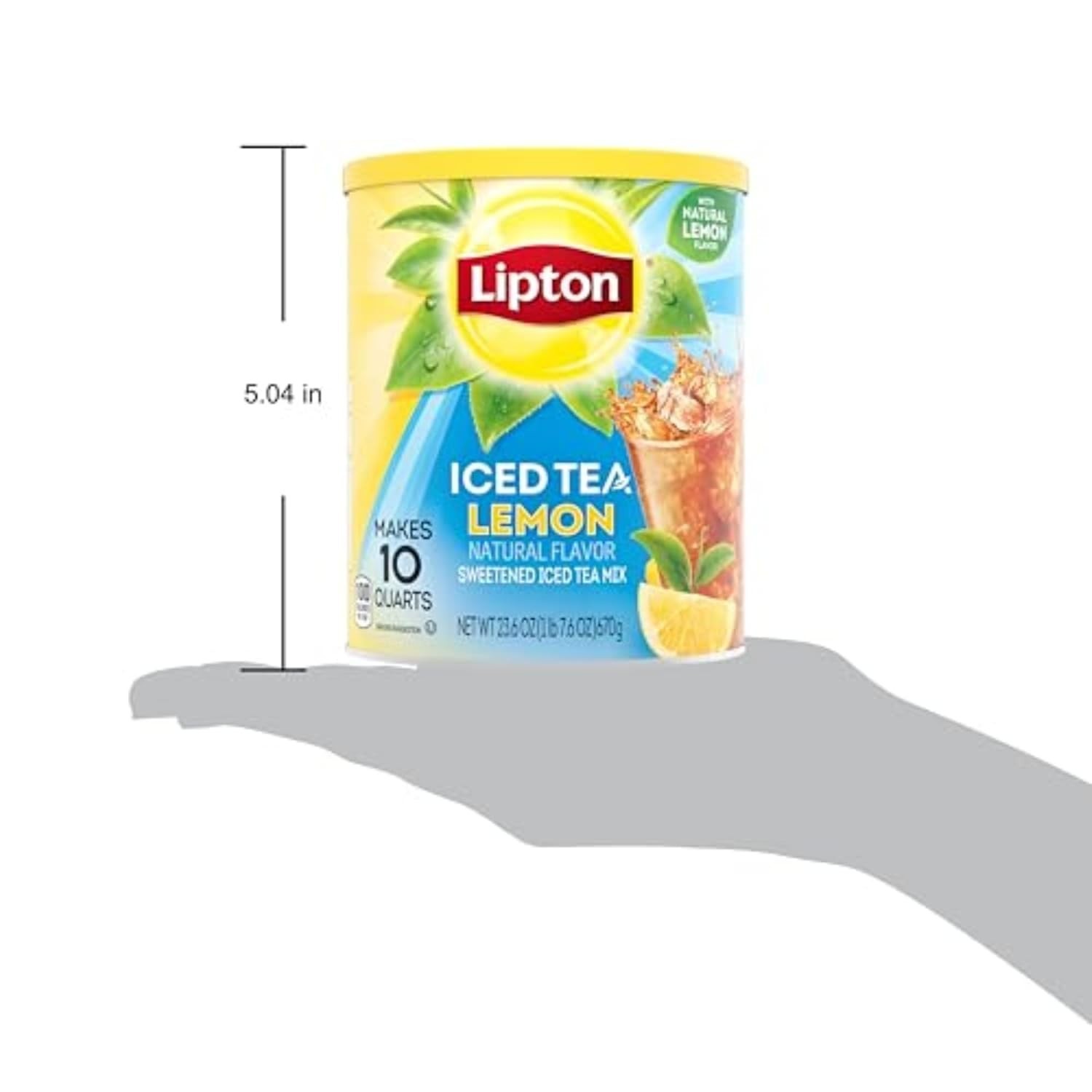 Luxurious Lemon Iced Tea Mix – Sweetened Powder, Makes 10 Quarts of Refreshment