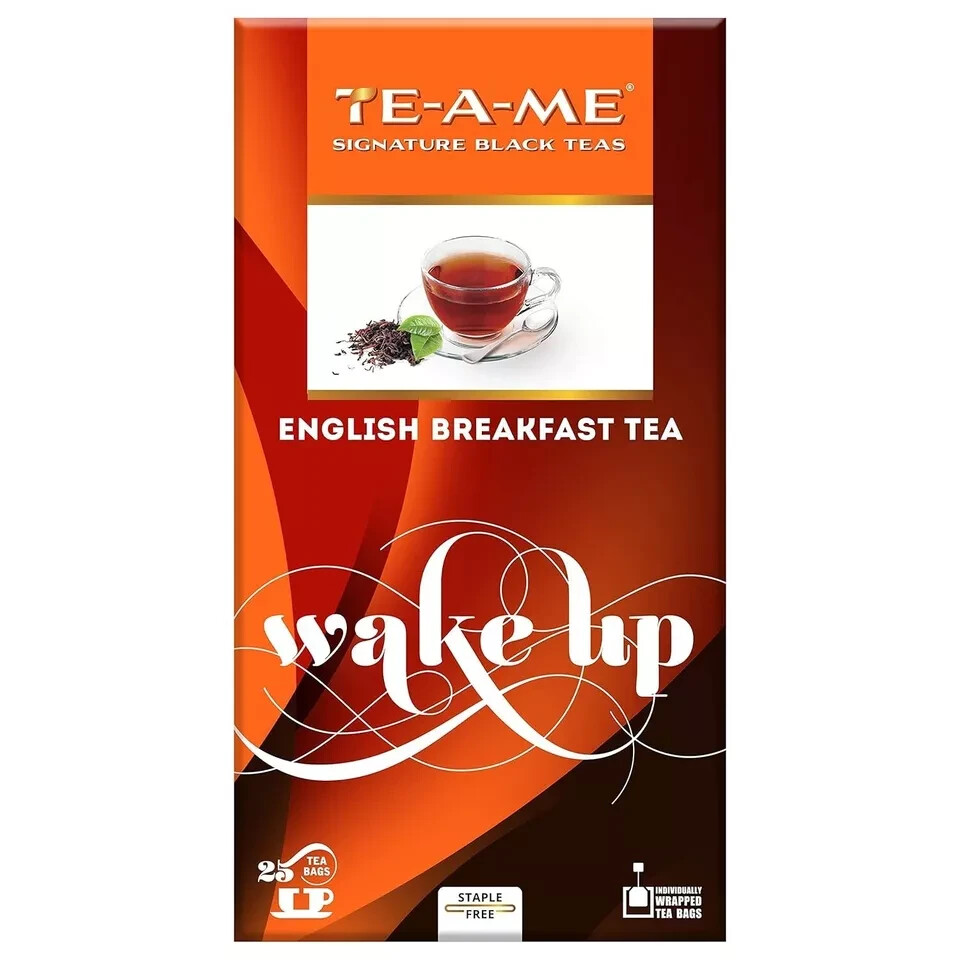 TE-A-ME Black Tea – English Breakfast, 25TB, 101G (Pack of 2) free shipping w.w