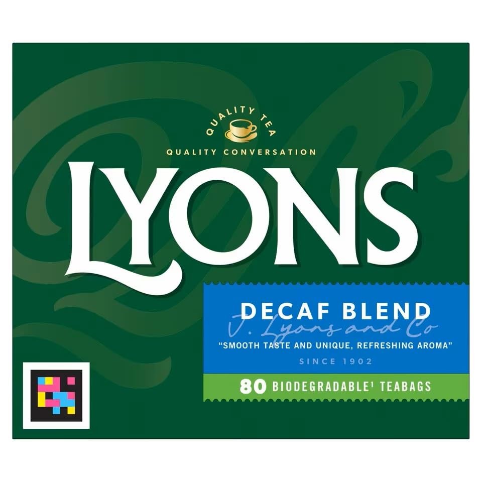 Decaffeinated Irish Tea 80 Pyramid Tea Bags Beverage Breakfast Drink Cup