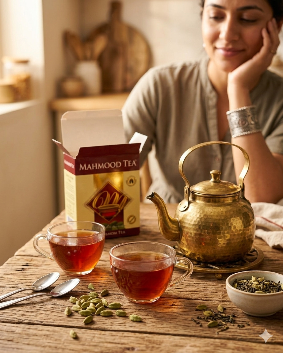 Mahmood Tea Cardamom 450g – Authentic Ceylon, Full Leaf, 100% Original, Halal