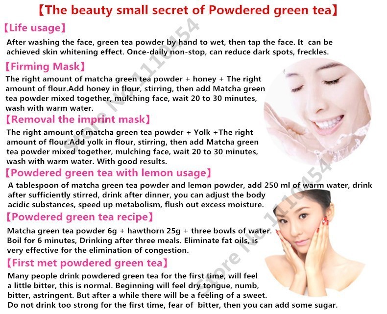 100g Organic Japanese Matcha Green Tea Powder Natural Energy Detox Herbal Drink