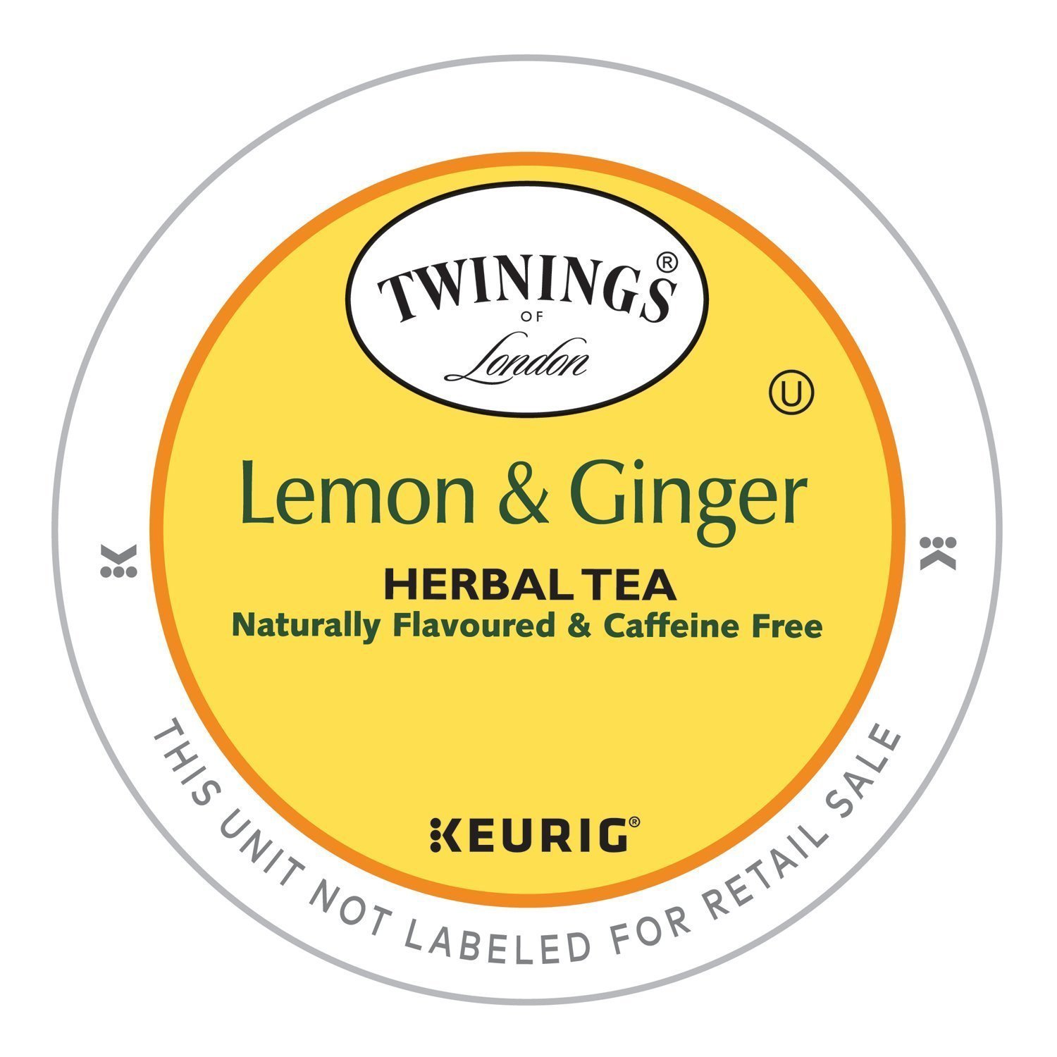 Twinings Lemon & Ginger Herbal Tea 24 to 144 Count Keurig K cups Pick Any Size