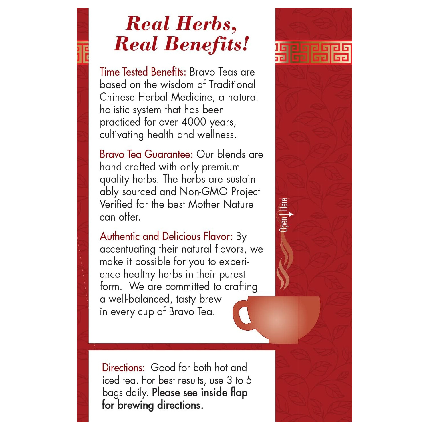 Bravo Tea Absolute Astragalus Herbal Tea, 20 Tea Bags