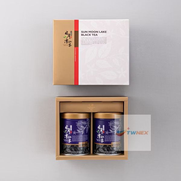 [DHL to US] NEW 魚池鄉農會 台茶18號 紅玉 Sun Moon Lake Taiwan Black Tea (Gift Box 2 Tins)
