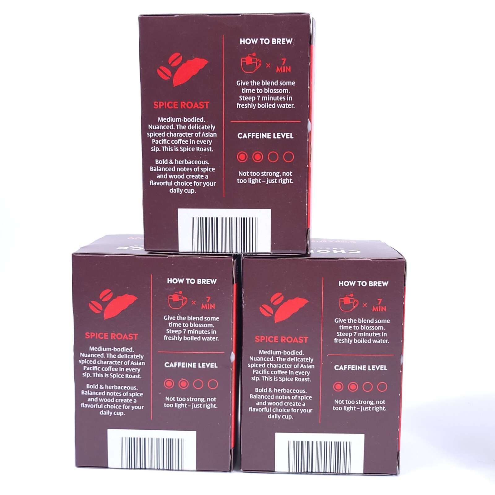 (3x) Choice Organics SPICE ROAST Pu-erh Tea 1.27oz 16 Bags EA 48 Total 08/2025