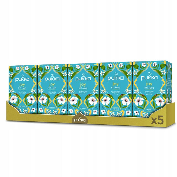 5 x Pukka JOY – Organic Herbal Tea – 5 x 20 Sachets 34g / 1.2oz