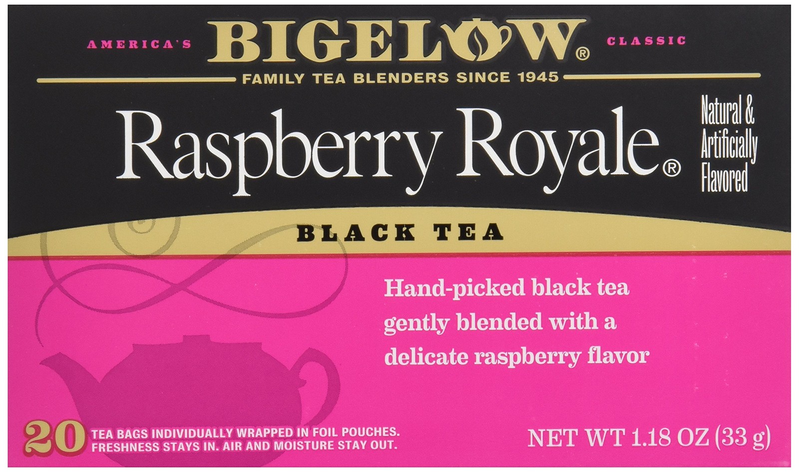 Bigelow Raspberry Black Tea 20 Bags