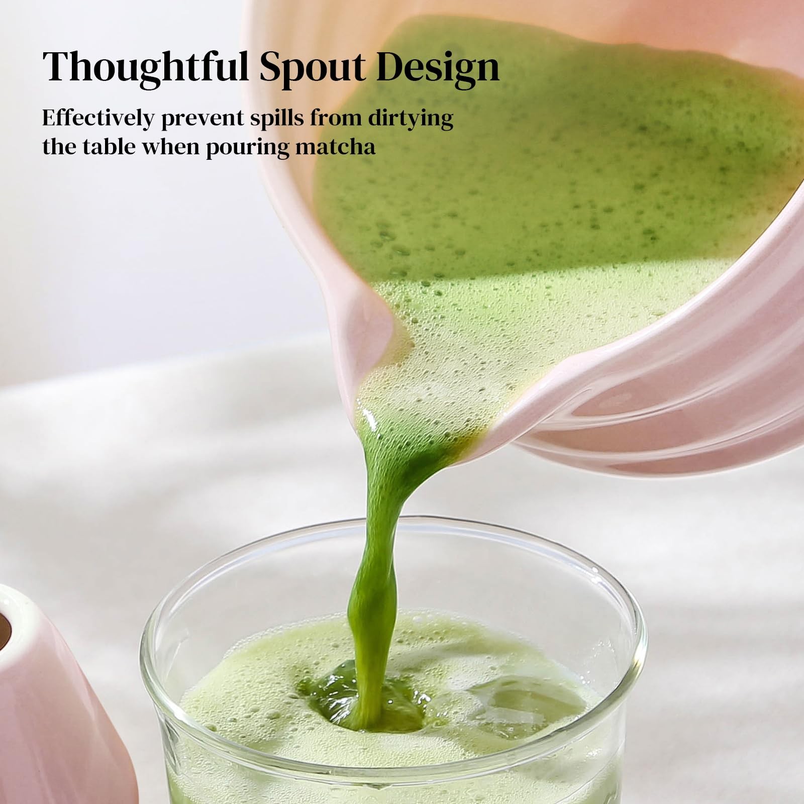 Matcha Whisk Set, 7 Pcs Matcha Set Includes Bowl with Spout, Whisk and Holder…
