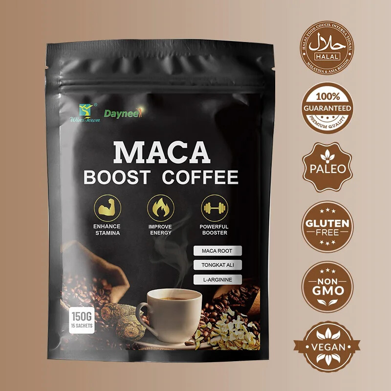 Maca Coffee Chocolate Flavor Herbal Instant Coffee Natural Energy Drink Men