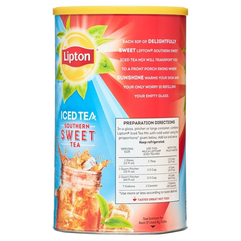 Lipton Southern Sweet Powdered Tea Mix, 28 Quarts
