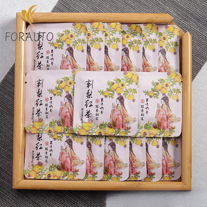 500g Yunnan Rosa Roxburghii Black Tea Mellow Aroma Bulk Small Square Pieces