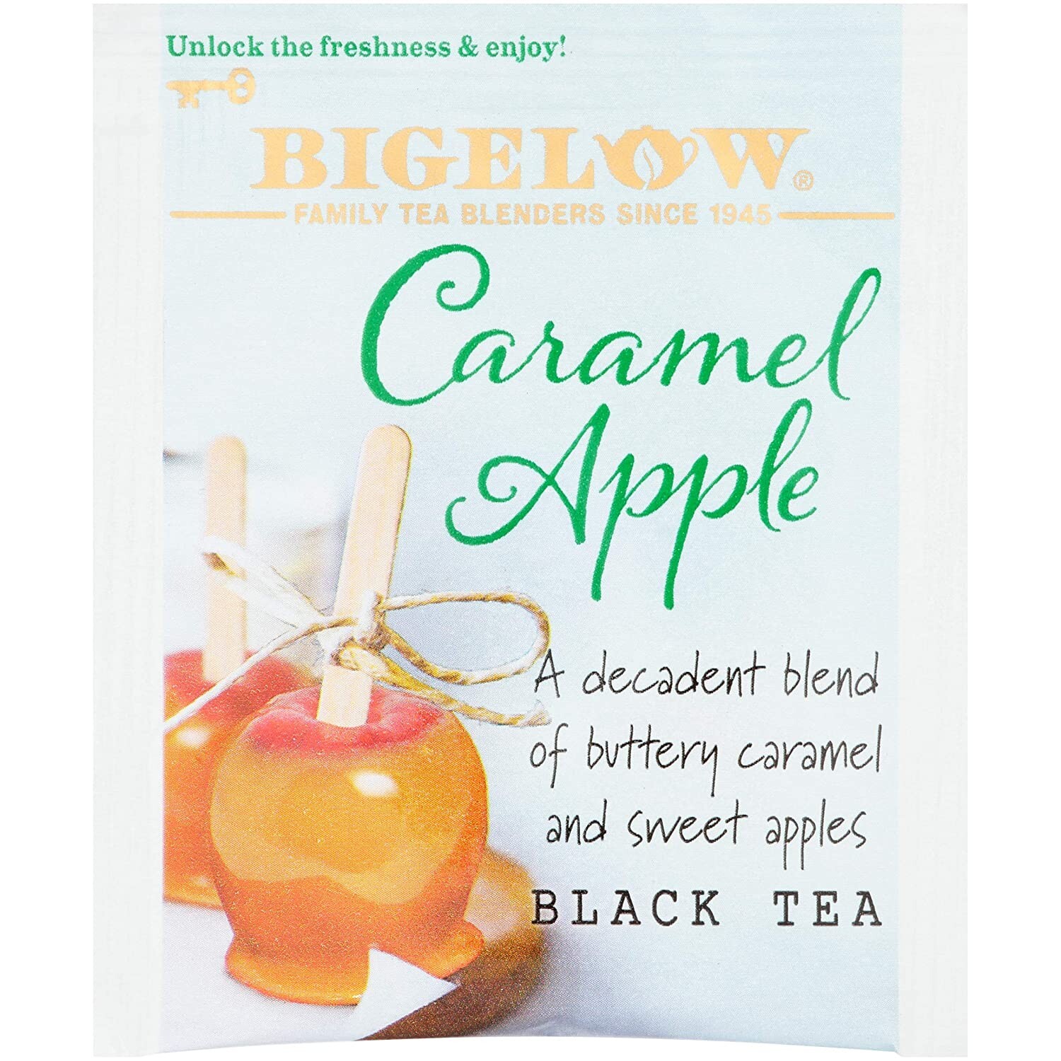 Lot 2 Bigelow Caramel Apple Black 36ct Tea Bag Instant Brew Winter Warm FreeShip