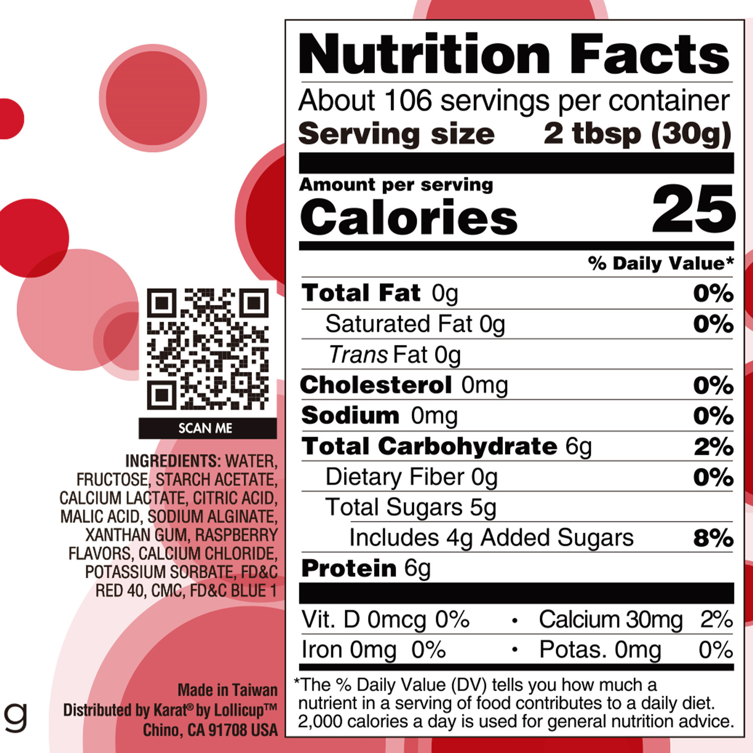 Tea Zone Raspberry Popping Pearls/Popping Boba (B2063, 7lbs) for Boba Tea