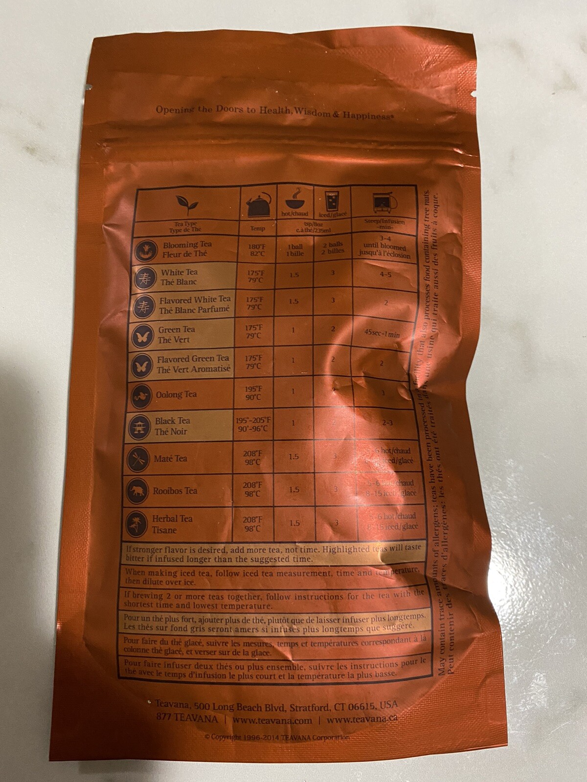 Teavana Anjou Pear-adise Paradise Tea 2 Oz Brand New Sealed