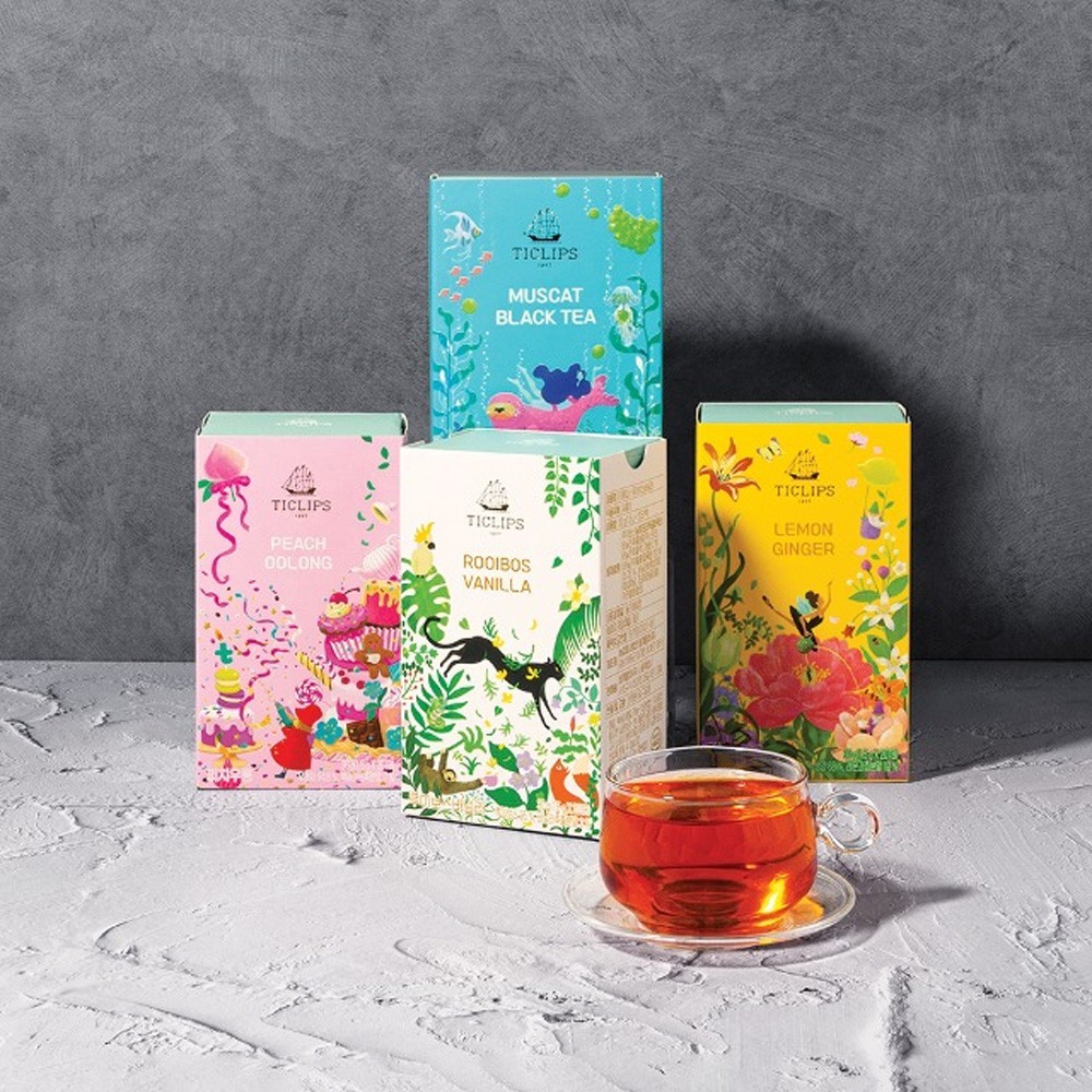 TICLIPS Premium Korean Tea 30g 20 Bags – Choose Your Favorite Flavor