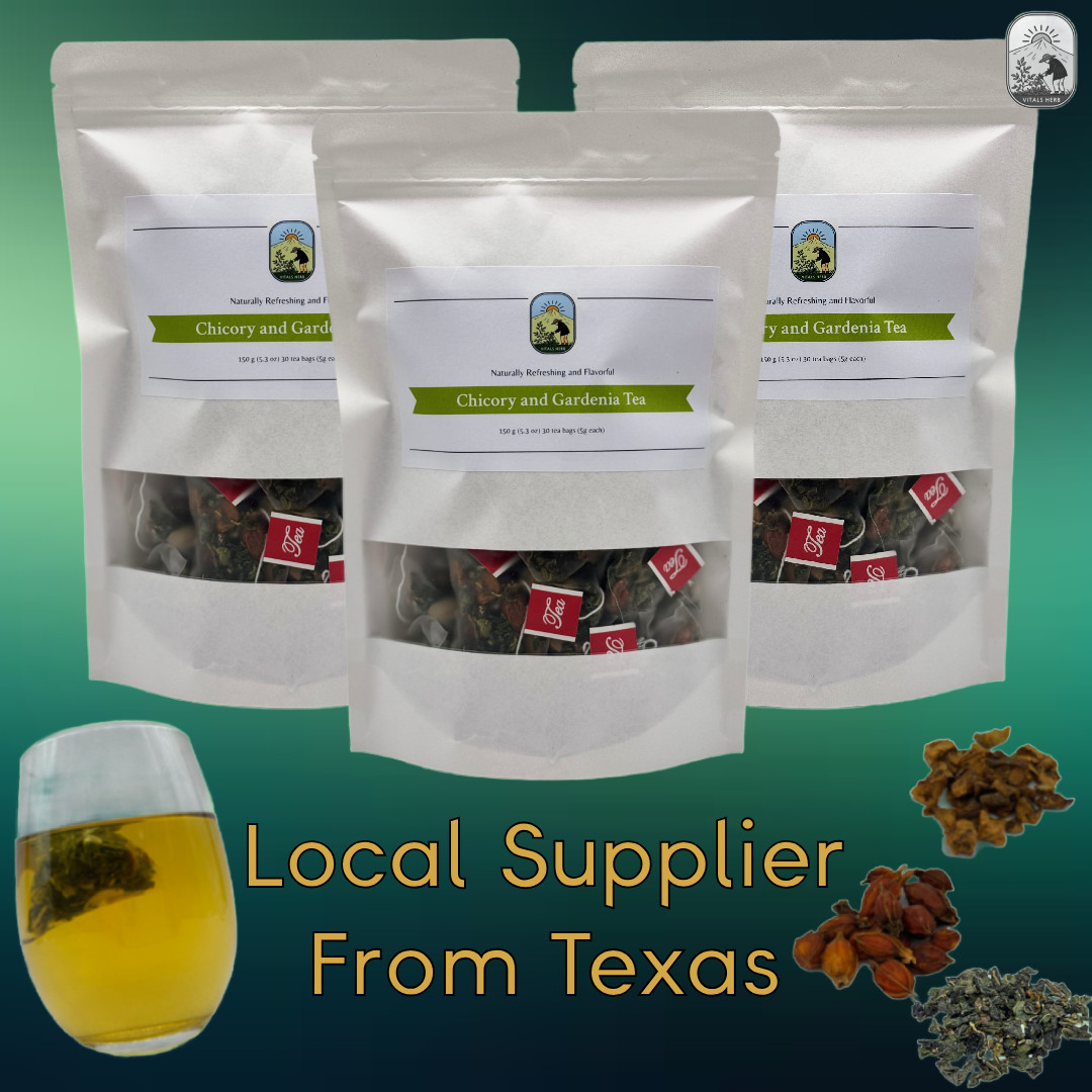 Chicory Gardenia Tea 30 Bags 150g Caffeine Free Whole Leaf Detox Herbal Blend