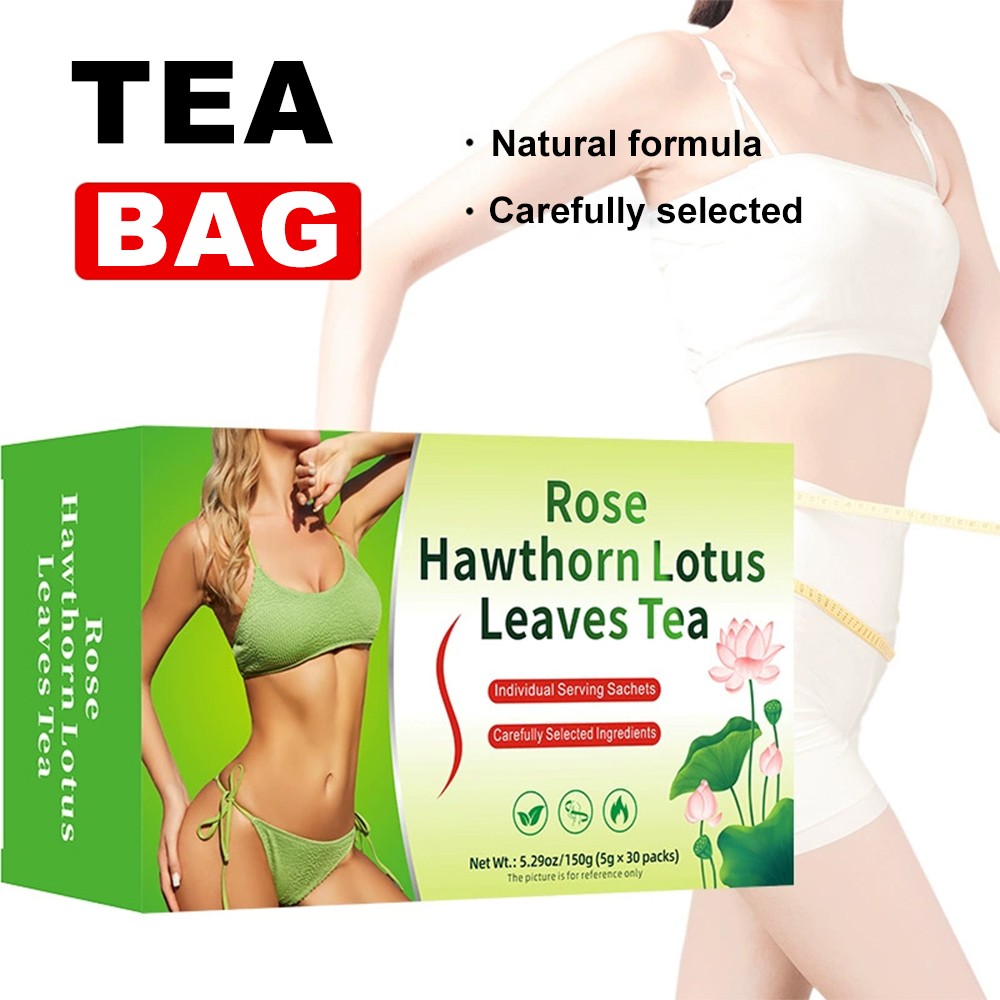 Rose Hawthorn Lotus Leaves Tea Management Healthy Body Shape 5g Per Pack