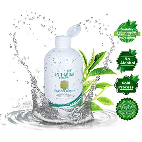 Pure Green Tea Extract for Skin and Hair – 8 Fl Oz (Pack of 1), Amber