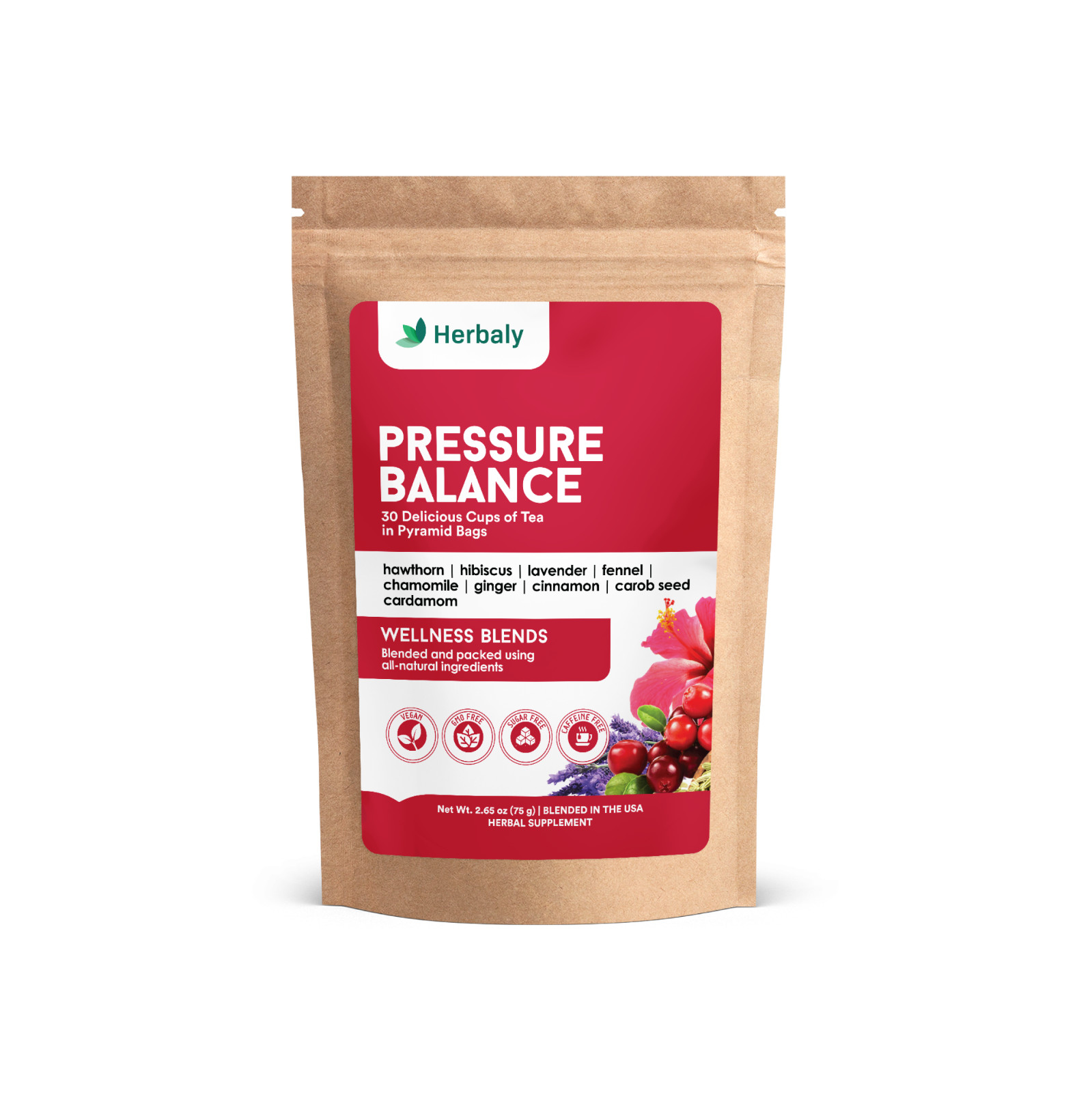 Herbaly Pressure Balance Functional Tea – 9 Super herbs