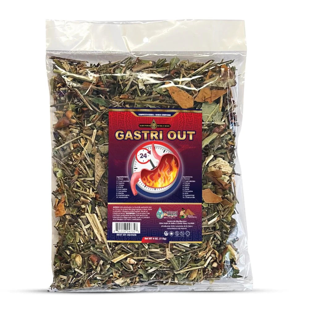 Gastri Out Compuesto Te Herbal 4 oz. Gastri Out Tea 4 Oz. Natural de Mexico