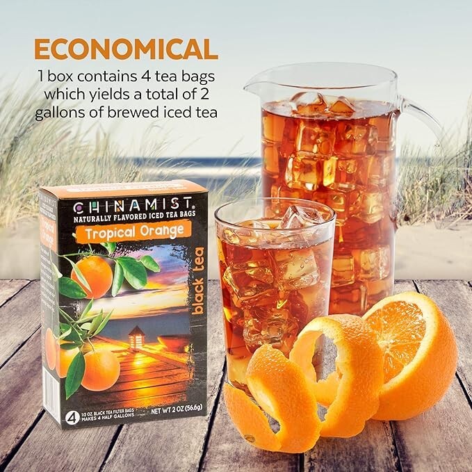 China Mist – Tropical Orange Black Tea Infusion, 1/2 oz Filter Bags (2 PACK)