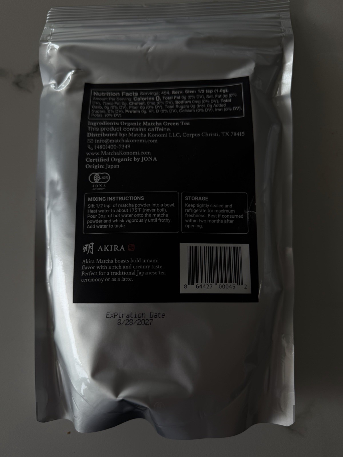 AKIRA Premium Ceremonial Grade Matcha Green Tea