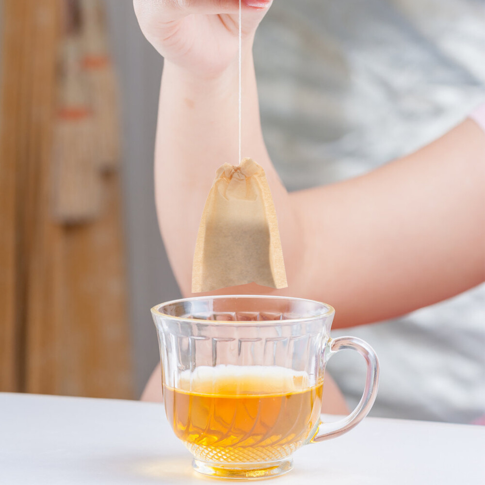 100PCS Drawstring Tea Bag Filter Paper Empty Tea Pouch Bags for Loose Leaf Tea