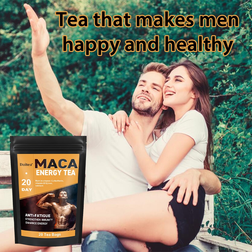 Men’s Black Maca Tea Energy Herbal Supplement Natural Male Energy Drink