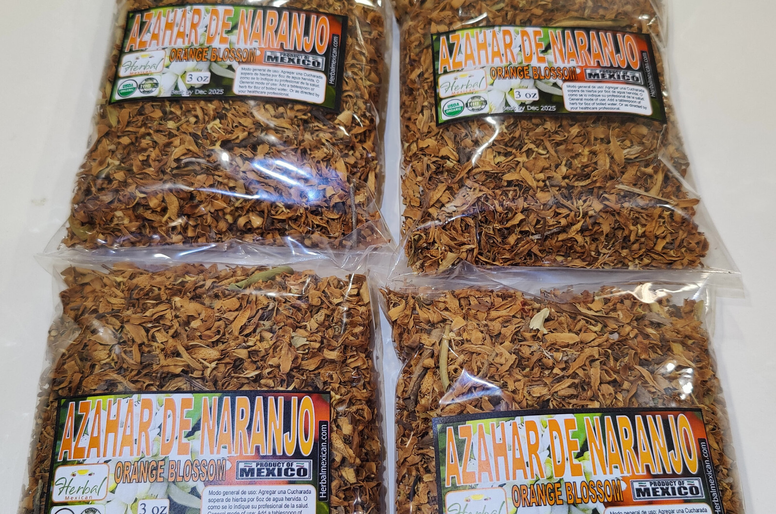 3oz orange blossom, orange blossom tea, orange blossom relax and focus better !!
