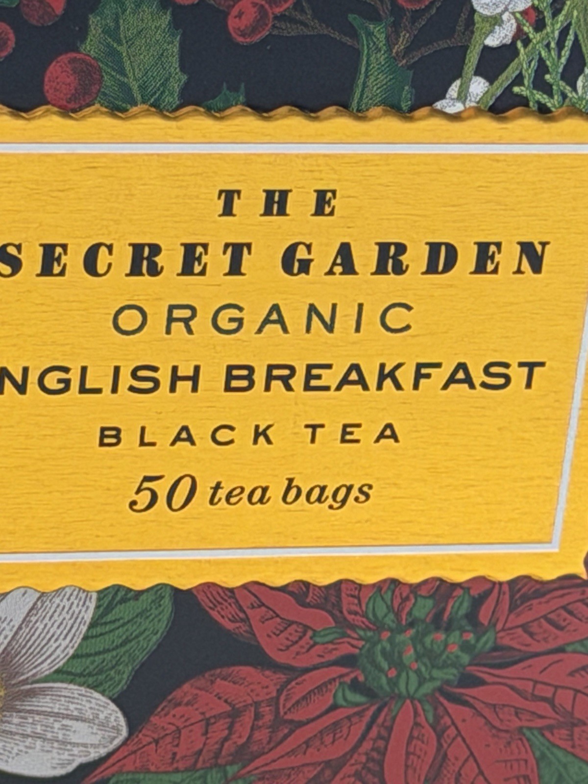 THE SECRET GARDEN 🫖 ORGANIC ENGLISH BREAKFAST BLACK TEA 2 tins=100Tea Bags