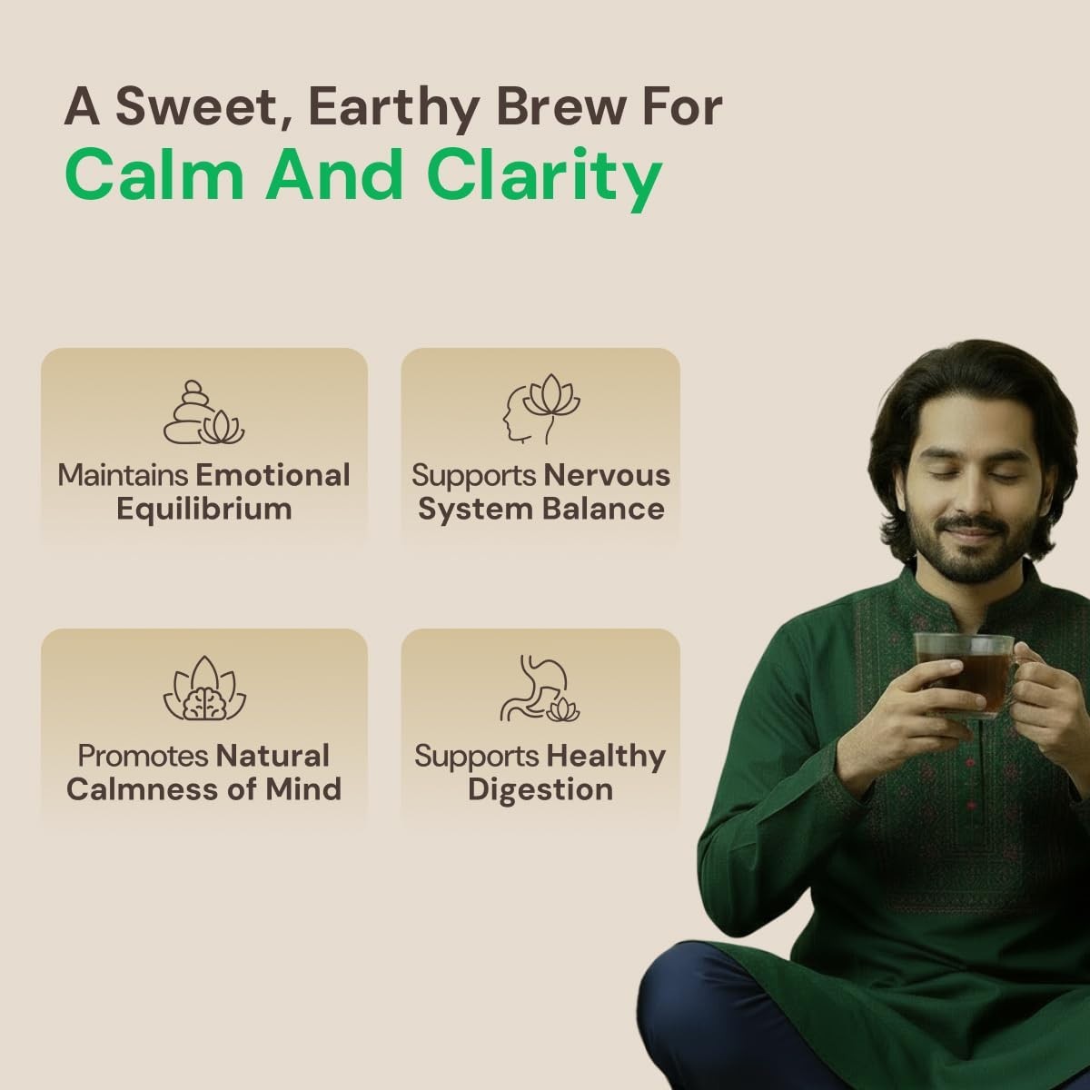 Maharishi Ayurveda All Natural Vata Calm Herbal Tea, 20 Tea Bag