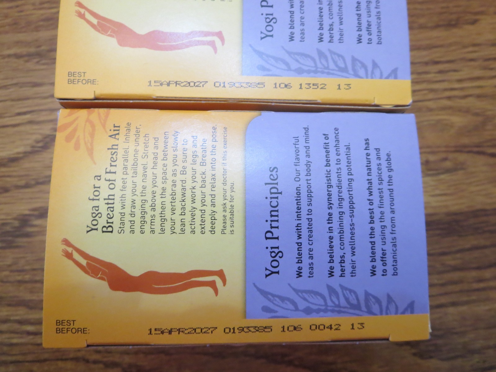 2 Yogi Teas Breathe Deep Tea 16 bags EXP 4/2027 SEALED Caffeine Free