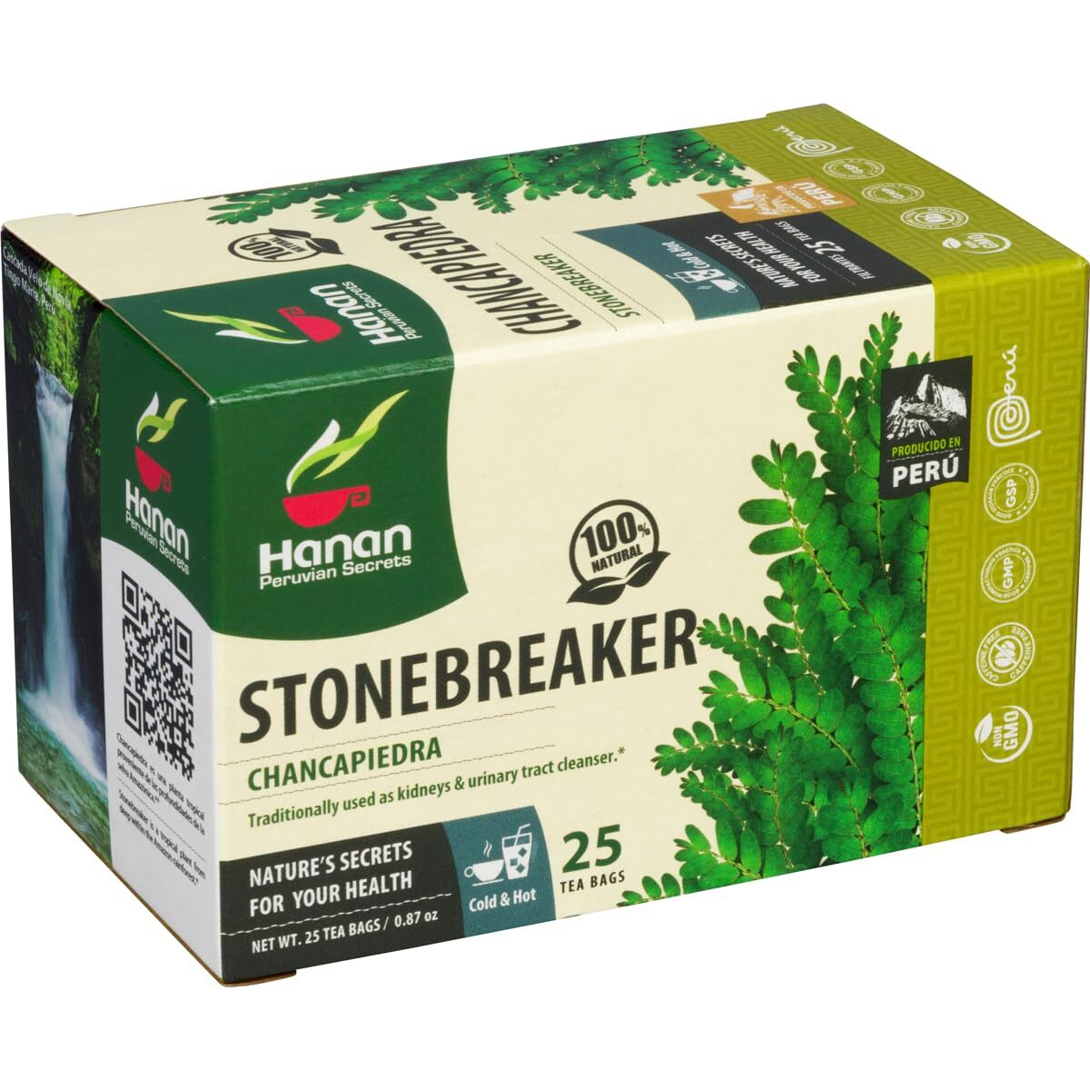 25 Count Chanca Piedra Tea Bags Stonebreaker Quebra Pedra Herbal Supplement