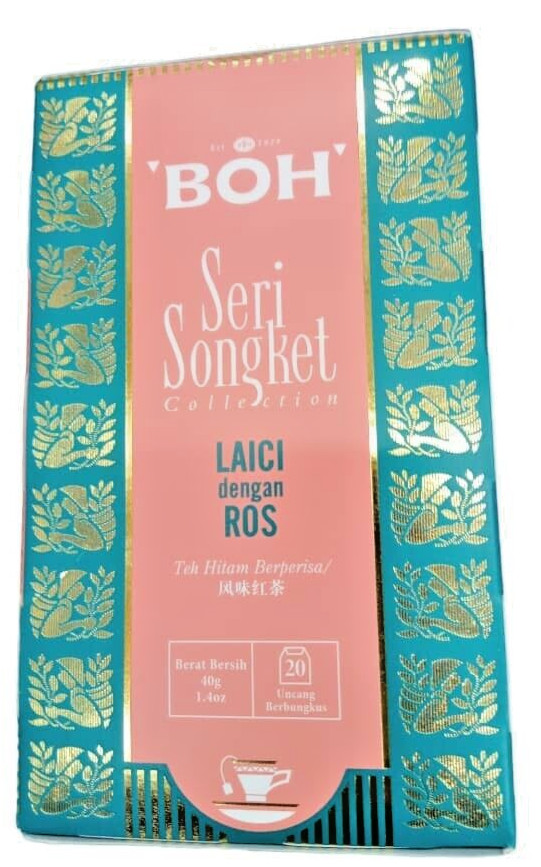 BOH Seri Songket Lychee with Rose TEA ( Flavoured Black Tea )