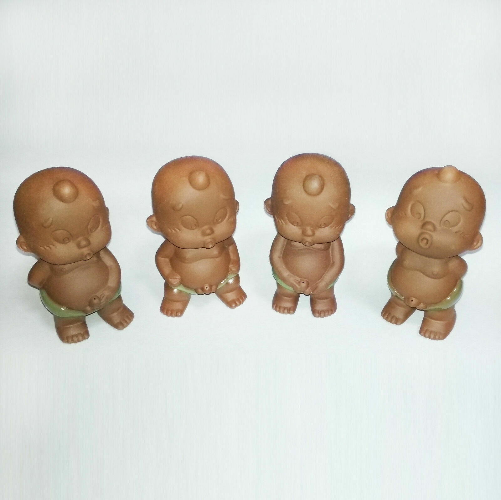 1 Set 4 China Minions Zisha Tea Tiny Pee Boy Christmas Gift Funny