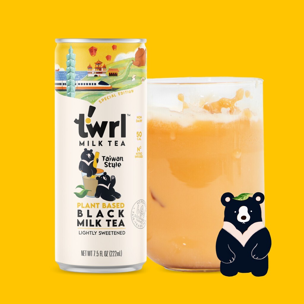 2024 LIMITED EDITION Twrl Milk Tea Taiwan Style Black Milk Tea Plant-Based