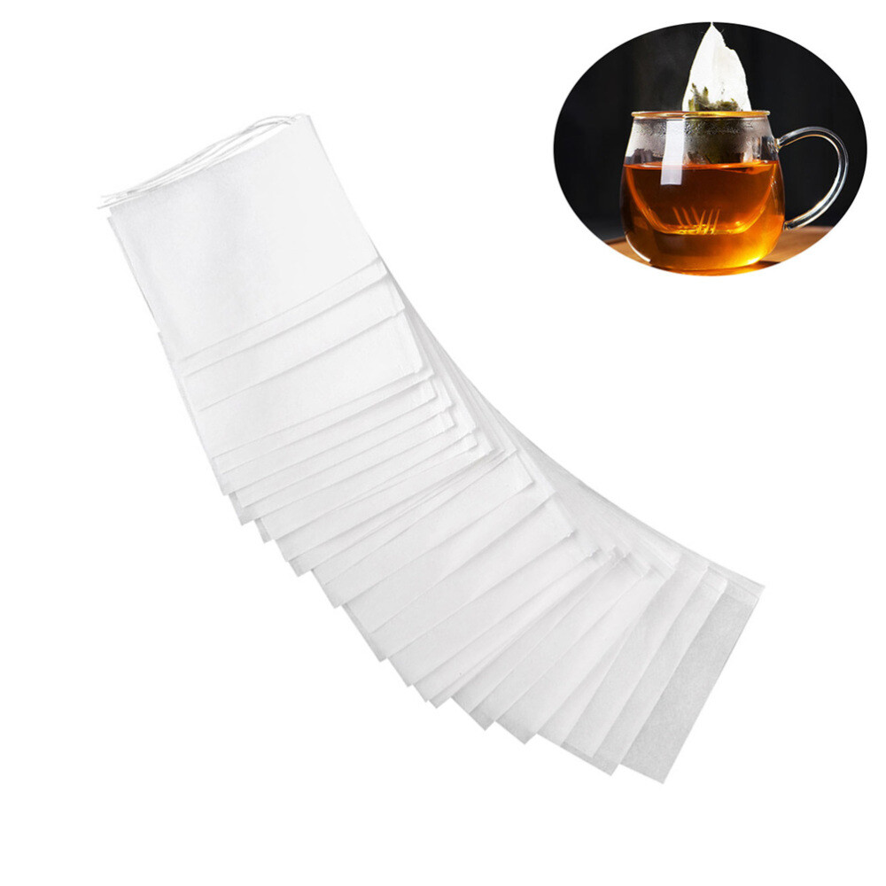 loose tea filter bags food strainer bag Drawstring Tea Bag Filter Portable Paper
