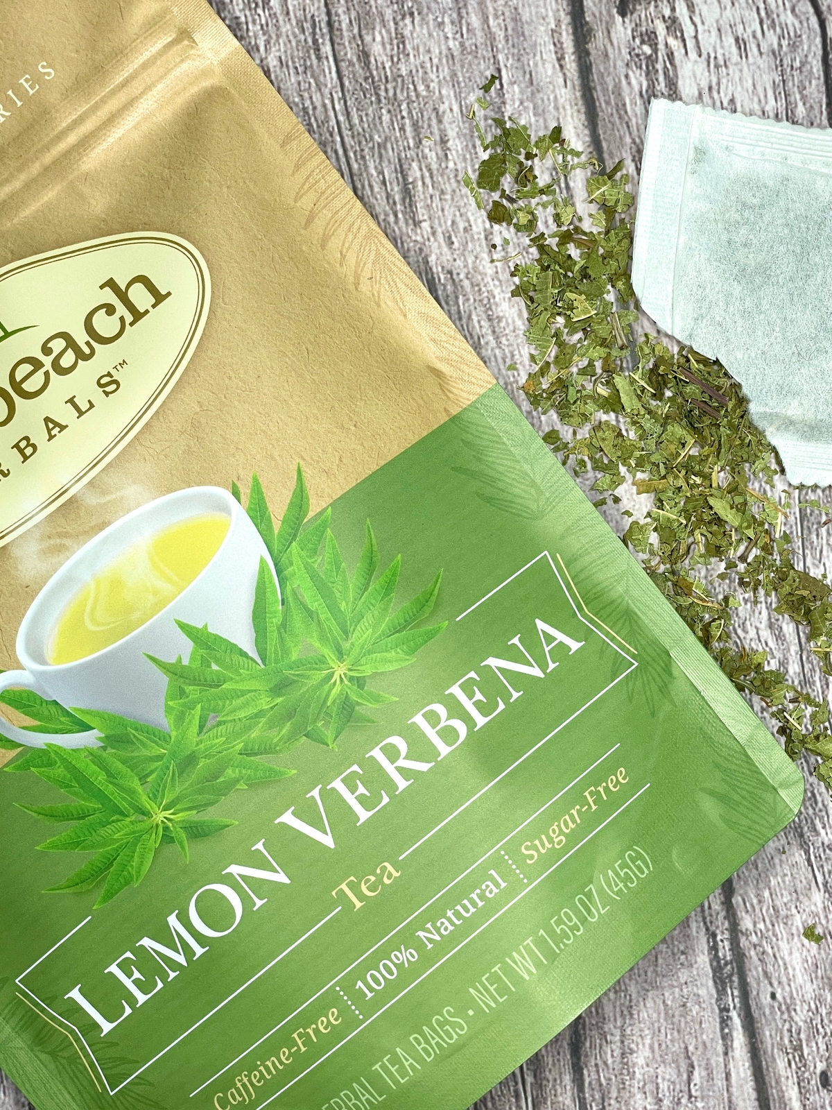 Lemon Verbena Tea by Palm Beach Herbals | 30ct, Caffeine-Free