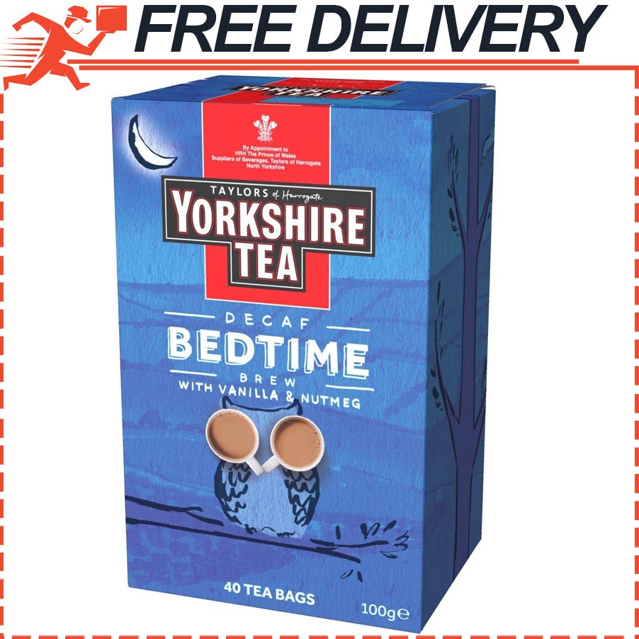 Taylors of Harrogate Yorkshire Decaf Tea Bedtime Brew 40 tea bags, 100g