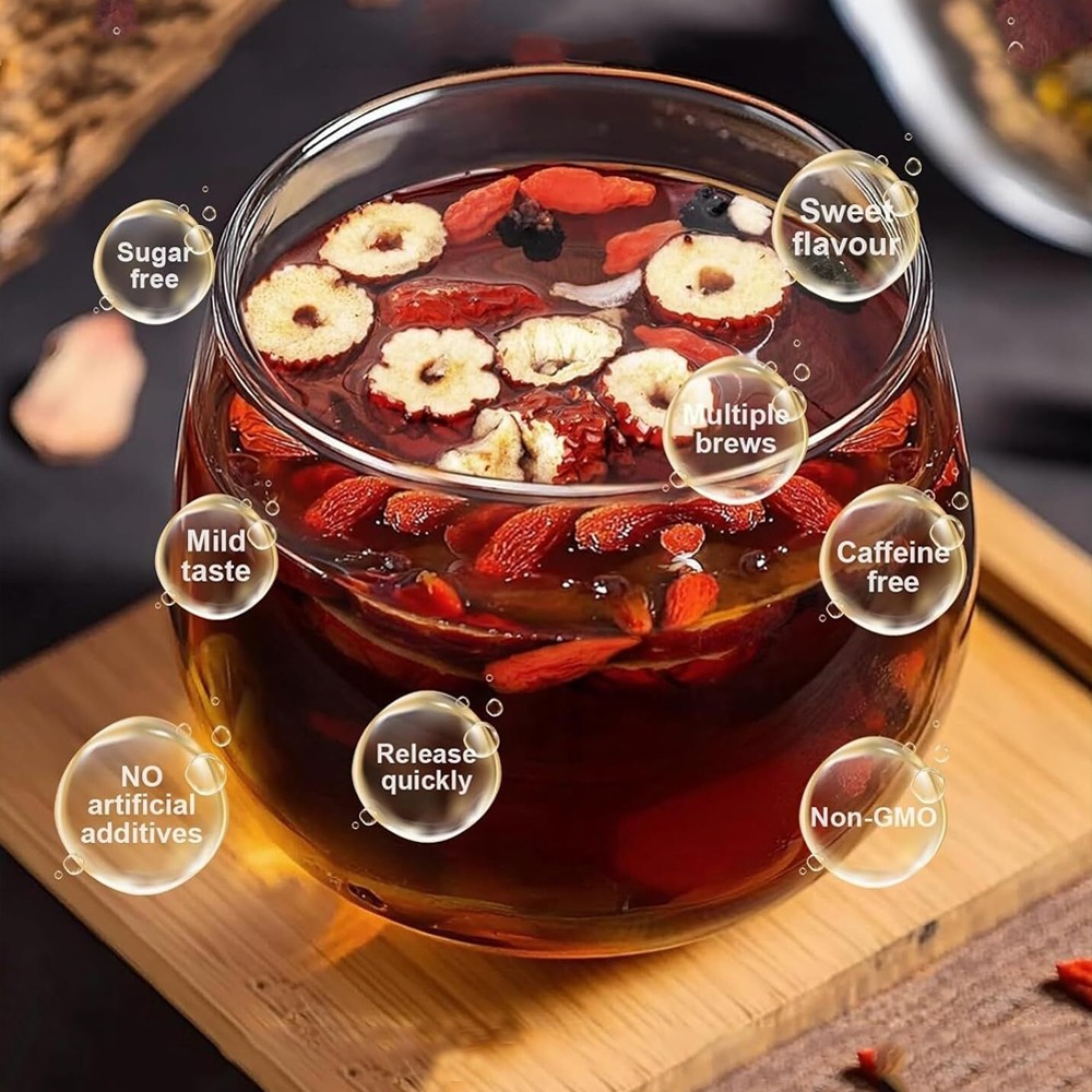 30pcs Ginseng six treasure tea , Kidney tea ,liver tea , red date kidney health*
