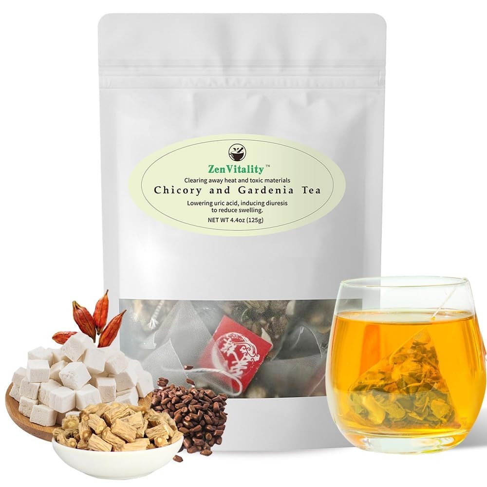 Organic Chicory & Gardenia Tea for Diabetics – Supports Blood Sugar, Digestion,