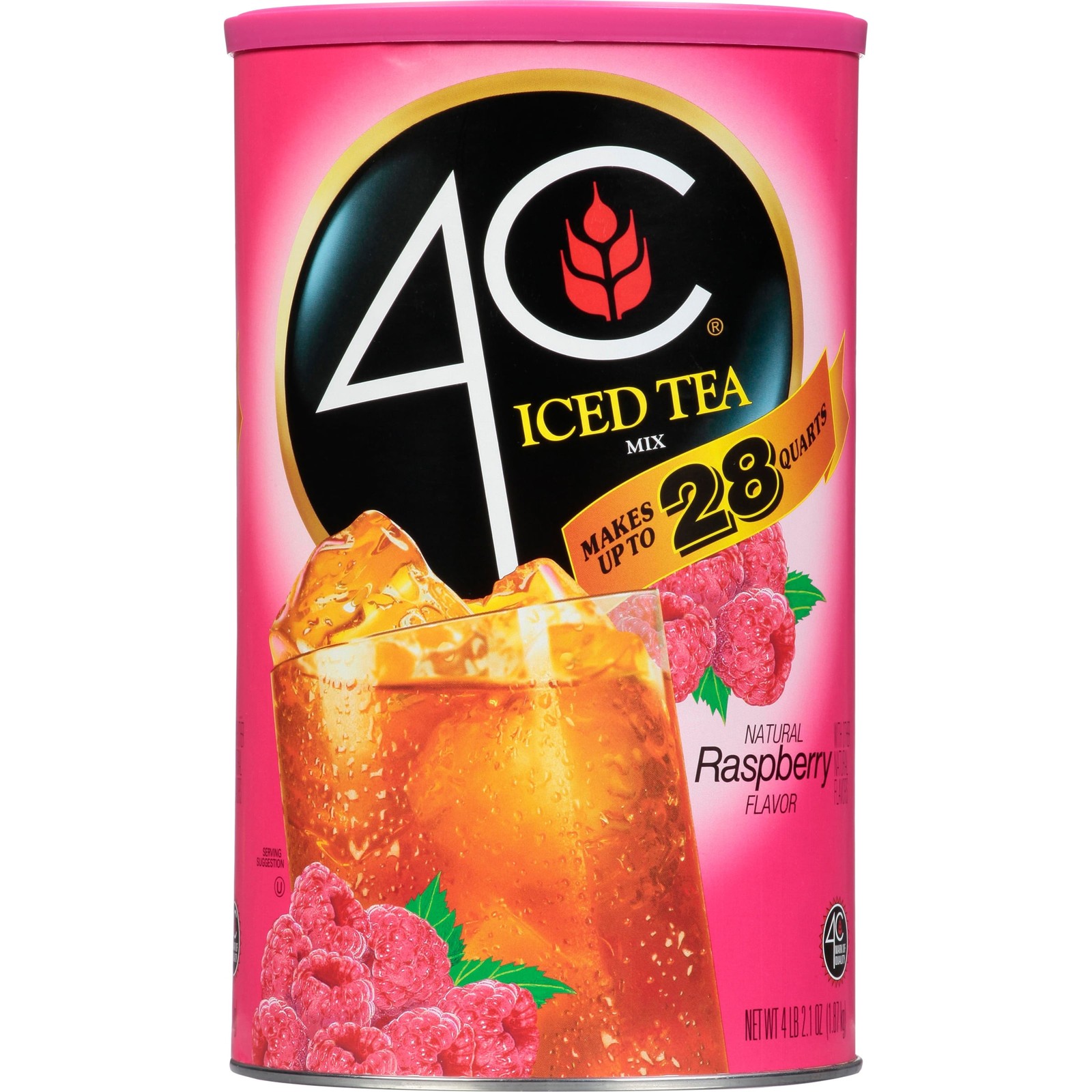 4C Raspberry Iced Tea Mix, 66.1 oz, 1 Ct