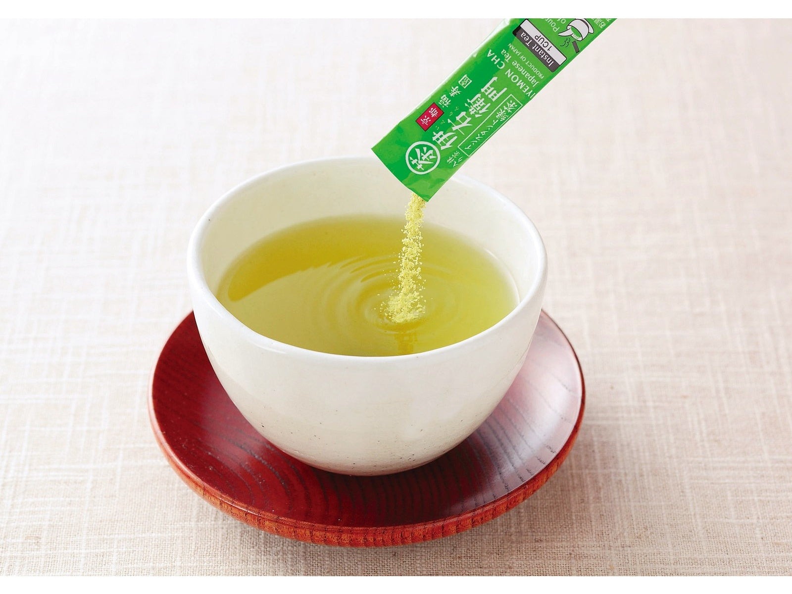 40 – Instant Green Japanese Tea w/Matcha blend Ryokucha Hot/Cold Singles Packet