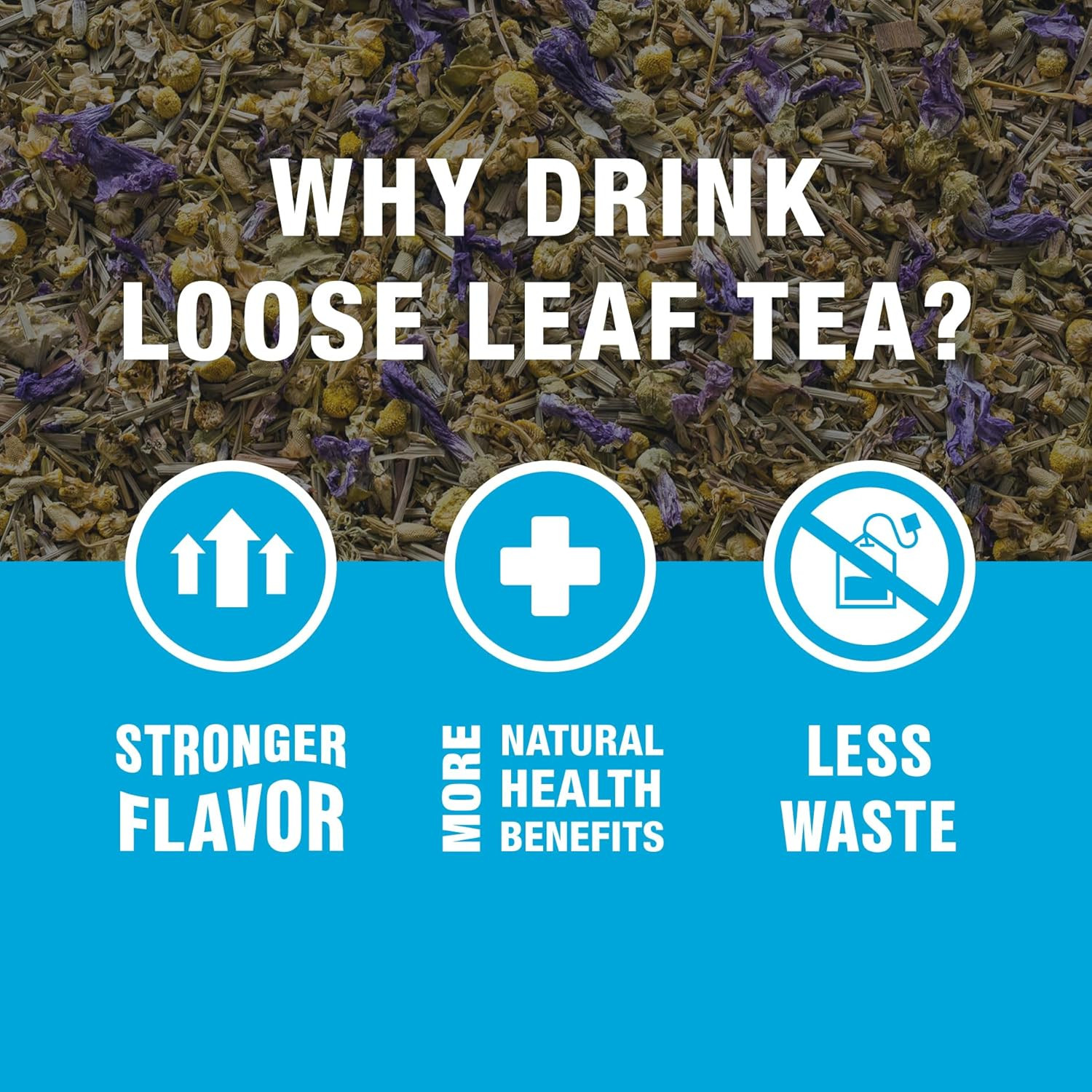 – Lavender Chamomile Herbal Tea, Loose Leaf, Calming Blend with Chamomile and La
