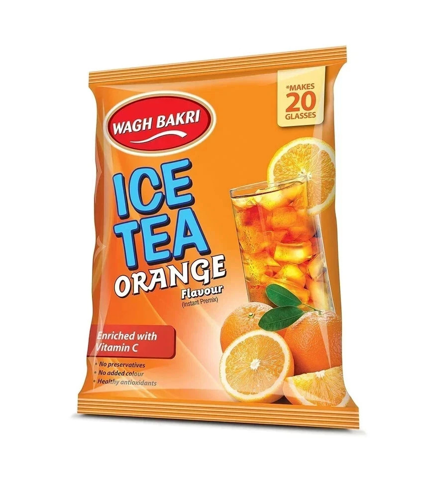 Wagh Bakri Orange Ice Tea, 250g Free Shipping World Wide