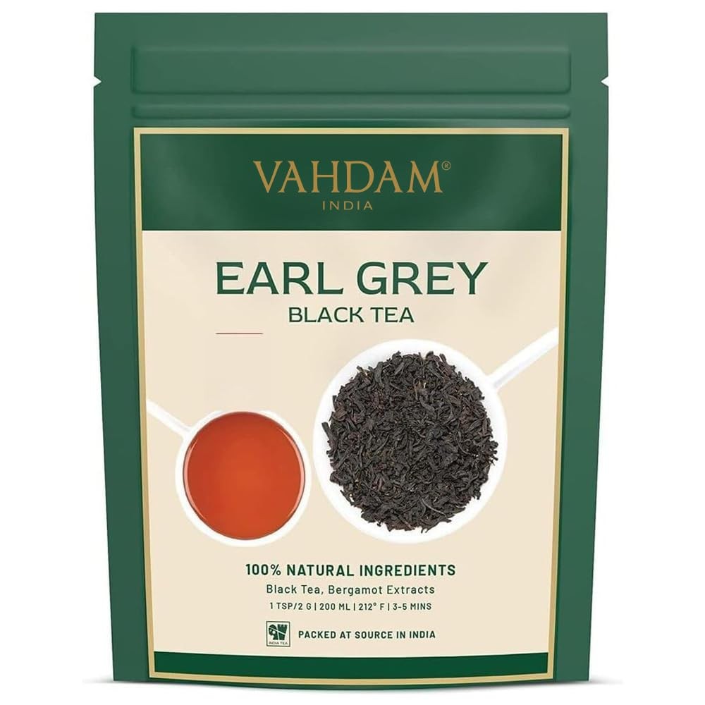 Earl Grey Tea Loose Leaf 170+ Cups 340g/12oz Citrusy & Delicious Black Tea Ble