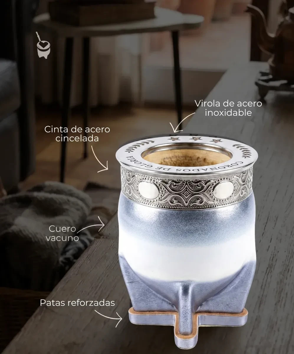 Mate Imperial Argentina Coronados De Gloria Bombilla Mundial