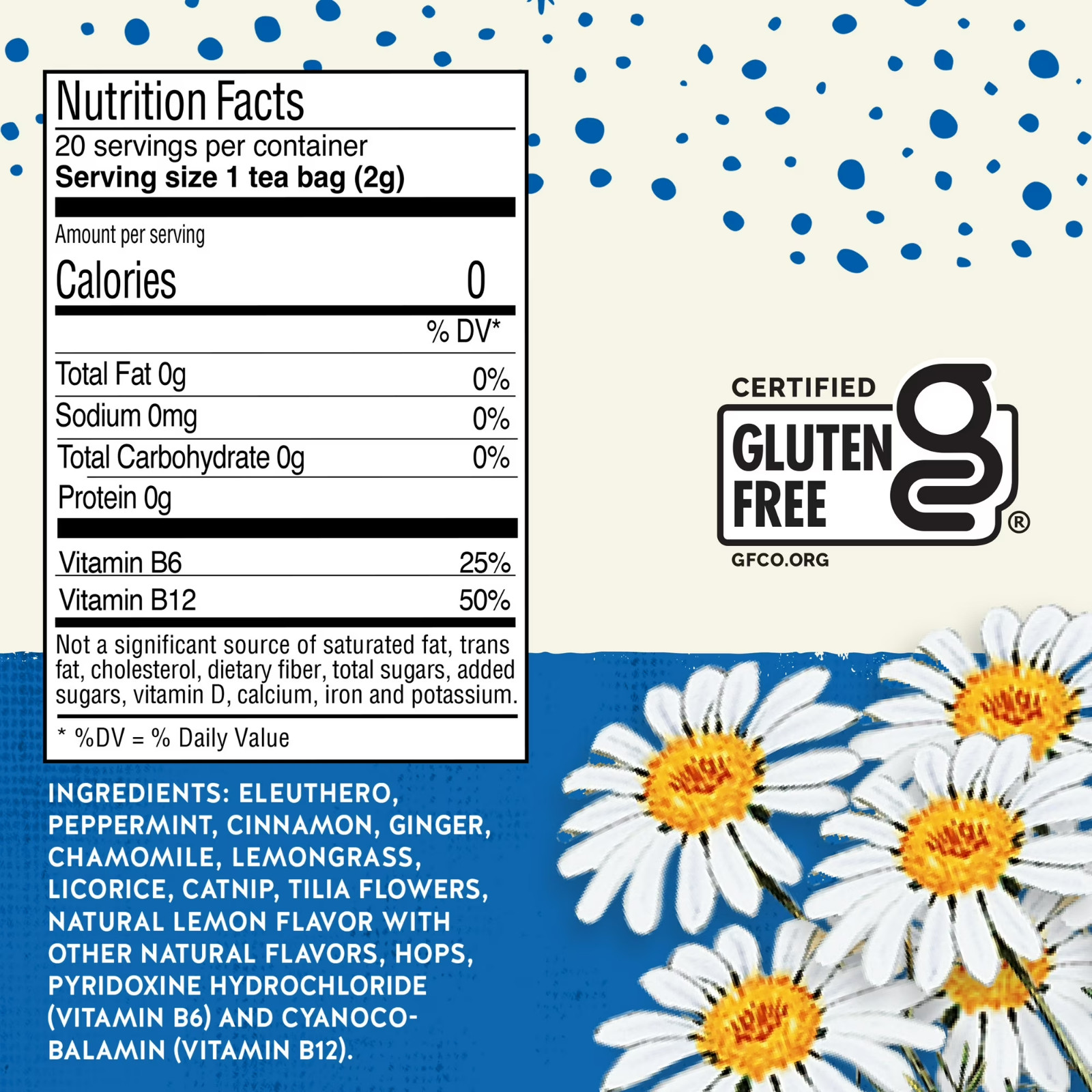 Herbal Tea, Tension Tamer®, Caffeine Free, 20 Tea Bags, 1.5 oz (43 g)